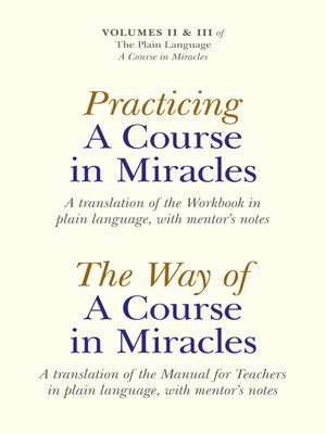 cover image of Practicing A Course In Miracles